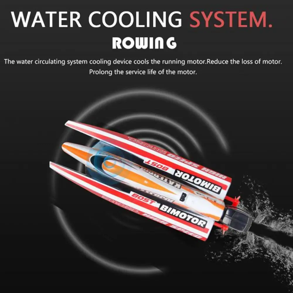 

2019 Novelty High Speed RC Boat 2.4GHz 4 Channel 30km/h Racing Remote Control Boat LCD Screen As Gift for Children Toys