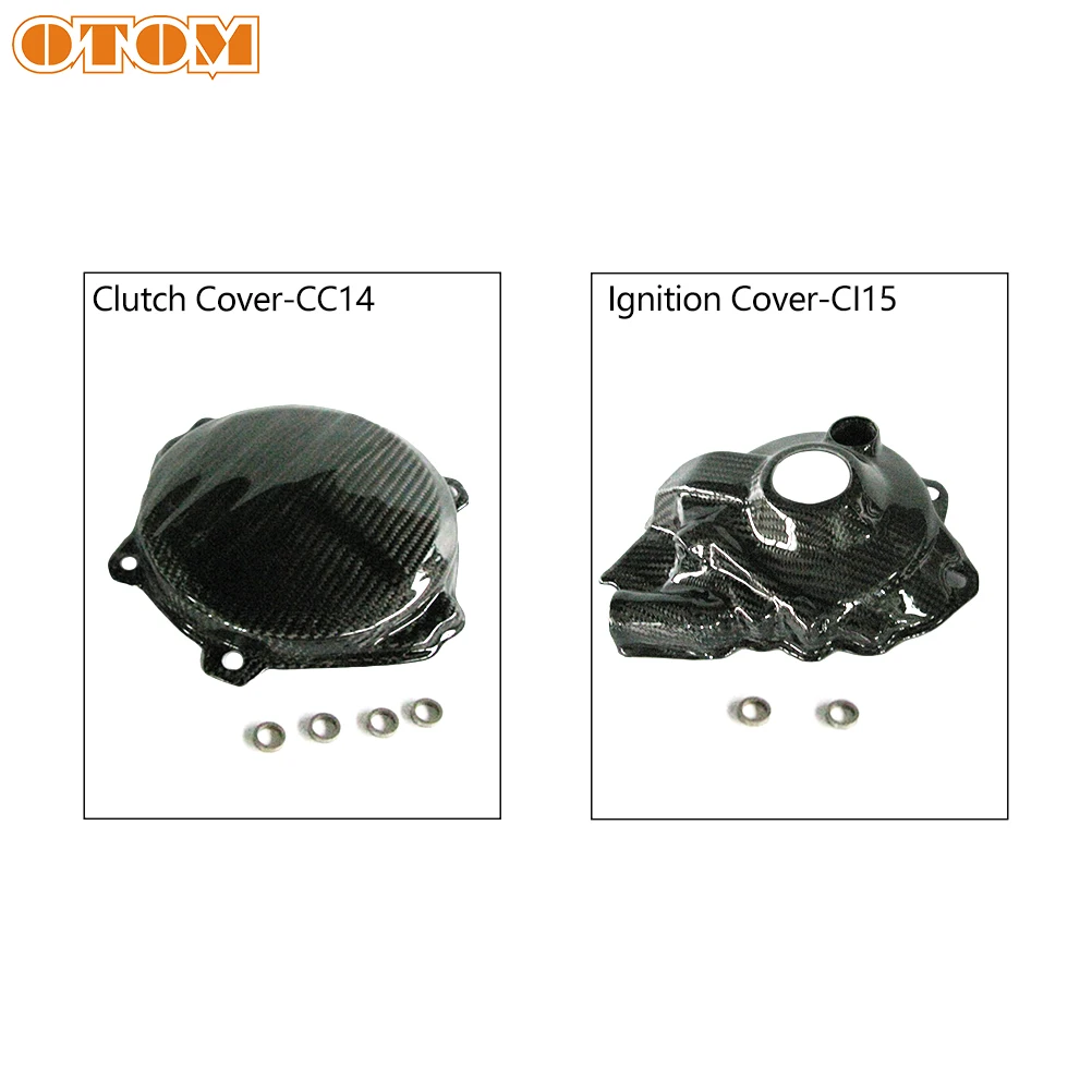 

OTOM мотоцикл предохранитель сцепления зажигания Защитная крышка из углеродного волокна для мотокросса двигателя чехол статора Магнето в виде ракушки для HONDA CRF250R