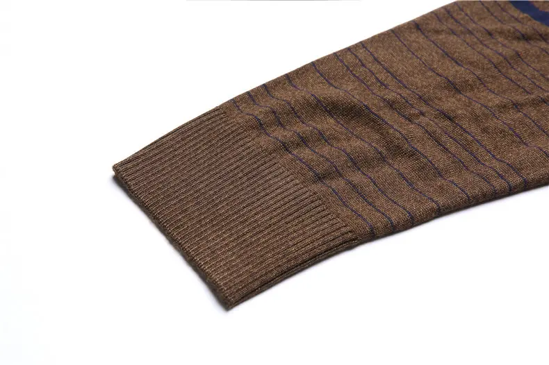 Sweater Men Autumn Winter Warm Mens Knitted Wool Sweaters Solid Color Casual O-Neck Pull Homme Cotton Pullover Men