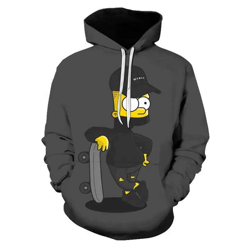 

New Simpson Printed 3D Men's Women's Children's Hoodie Sweatshirt High Quality Hooded Jacket Novelty Street Fashion Casual Pullo