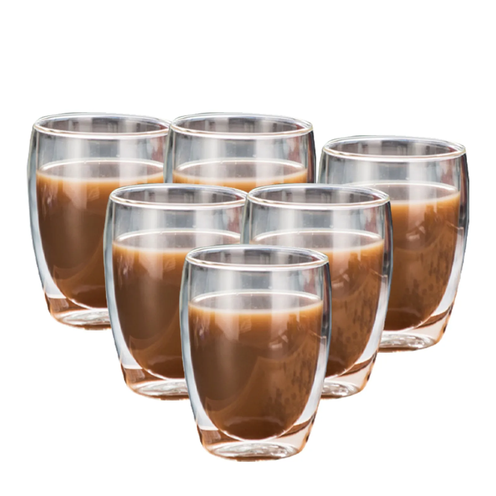 4pc Macchiato Glas Glas doppelwandig wärme isolierte Becher Espresso Tee tasse Kaffeetasse Tazas de Ceramica Creativ as Caneca