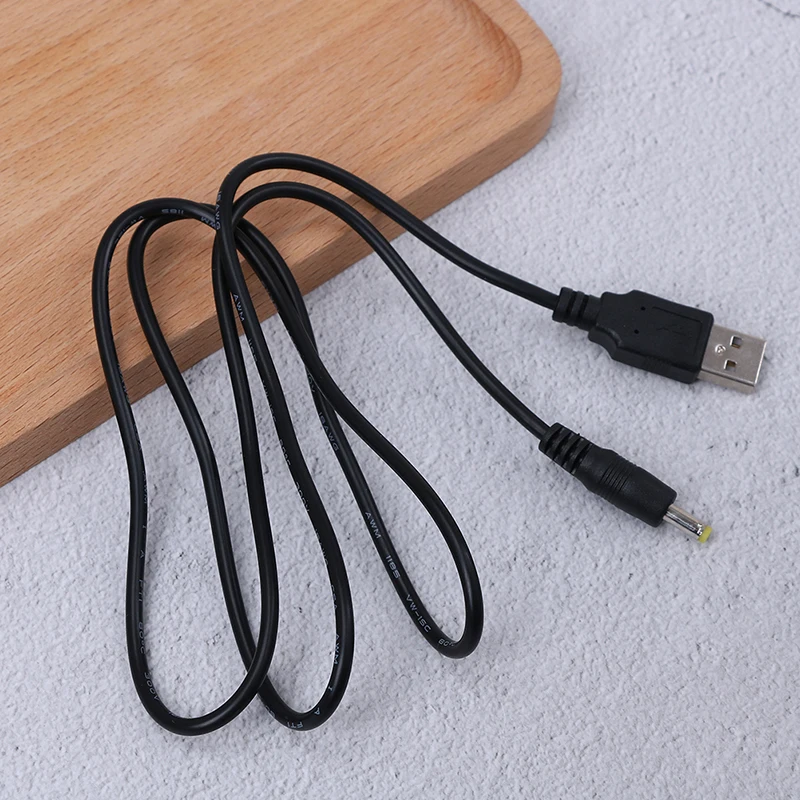 Универсальный 1 2 м чистая медь черный 1A 5 в USB к DC 4 0x1 7 мм Кабель зарядного