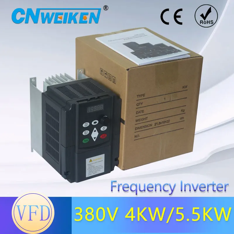 Преобразователь частоты 380V 5.5kw 13A преобразователь частоты|Инверторы и