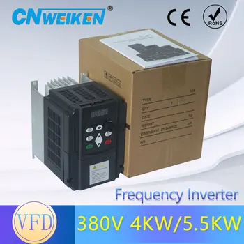 

5.5KW/4KW 380V VFD Frequency Inverter 3 Phase Input 3Phase Triphase Output Motor Speed Control Frequency Drive Converter 50/60Hz