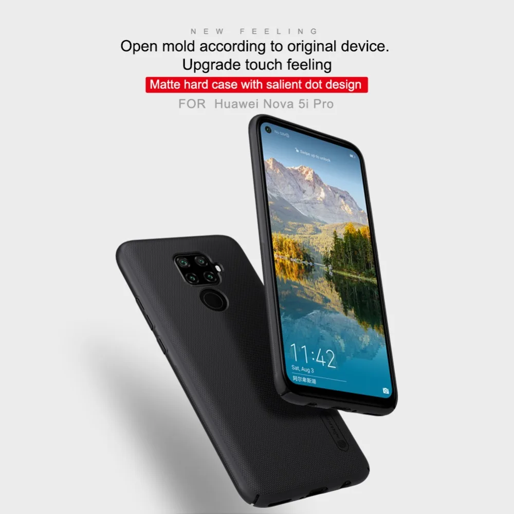 Для huawei Nova 5i PRO Бампер чехол Nillkin матовый Противоскользящий защитный чехол Nova 5i PRO матовый жесткий чехол