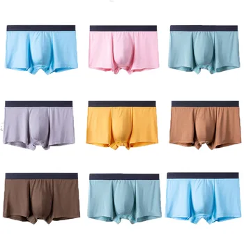 

Mens Underwear Seamless Bugle Pouch Modal Boxers Shorts Cuecas Slip Homme Boxershorts Male Panties Calzoncillos Tanga Trunks 2XL