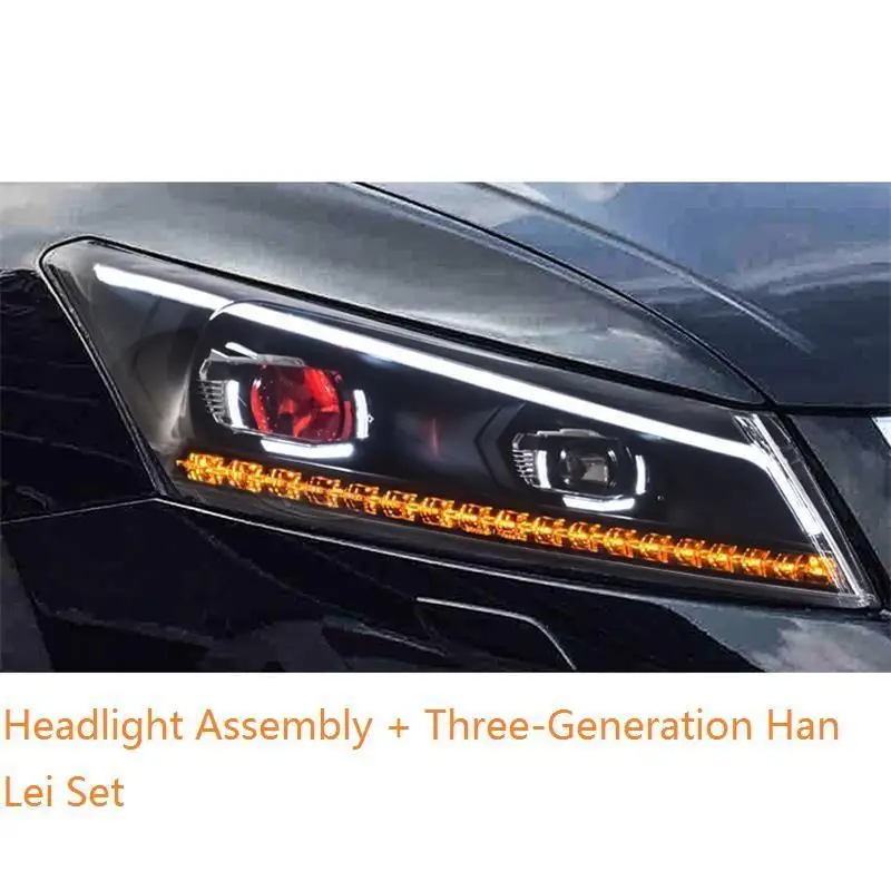 MODEL T Automovil автомобилей Neblineros Led Para Авто Assessoires фары автомобиля фары в сборе 08 09 10 11 12 13 для Honda Accord - Цвет: MODEL T