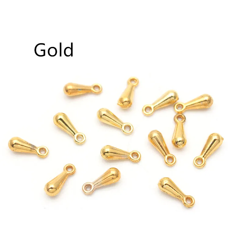 7mm 9mm Gold /Rhodium/Silber/Bronze Kette Erweiterte & Erweiterung/Schwanz Extender Metall Wasser drop Anhänger HK142 – Detail 6