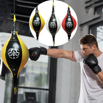 

Boxing Fitness Muay Thai Double End Boxing Speed Ball Punching Bag Pear Inflatable Boxing Equipment Bodybuilding Fitness gym