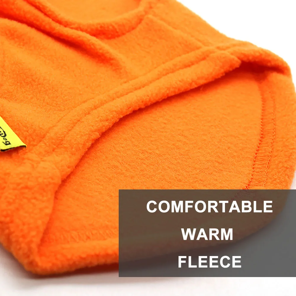 Теплая Флисовая одежда для домашних животных зимняя котов маленьких и средних