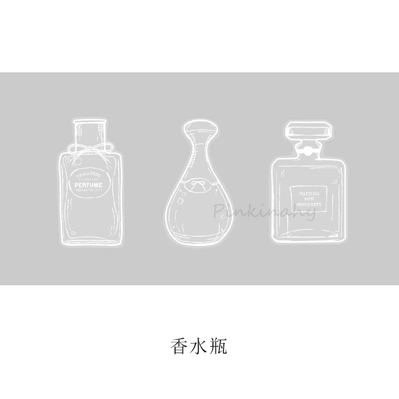 30 шт./компл. прекрасные духи Стекло бутылки DIY Дневник Стикеры этикетка Скрапбукинг Стикеры Справочник украшения Kawaii Стикеры s - Цвет: 3