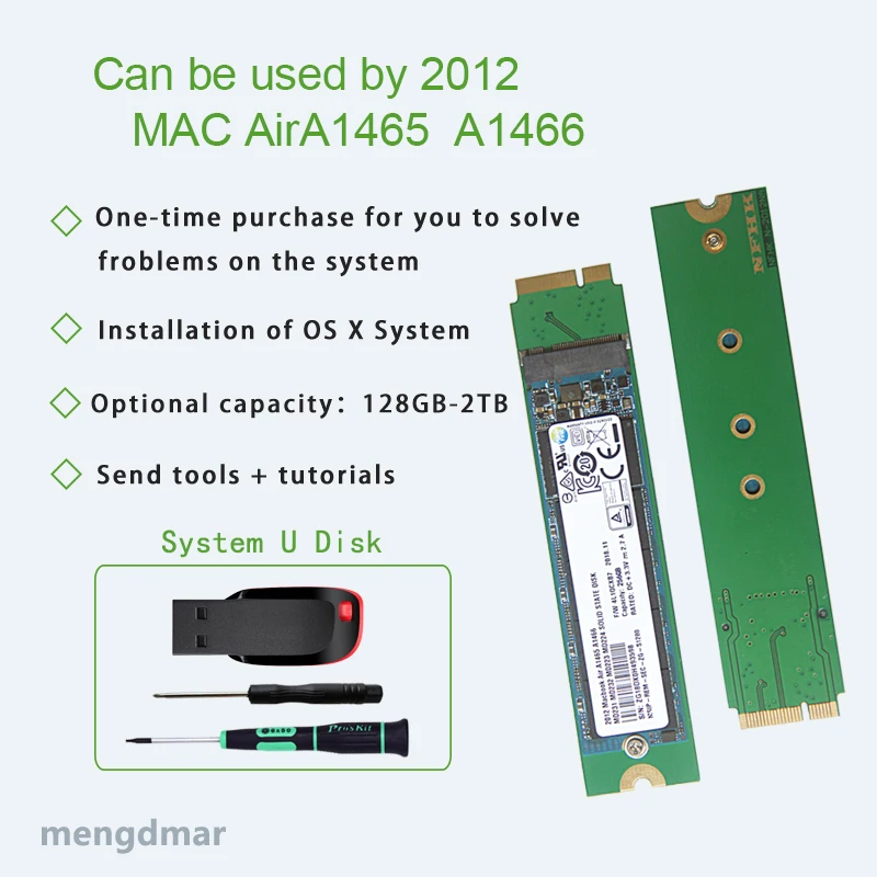 Новый Macbook Air A1465 A1466 SSD на 2012 год 64 Гб 128 ГБ 256 512 1 ТБ 2 твердотельный диск Md231 md232 md223 md224