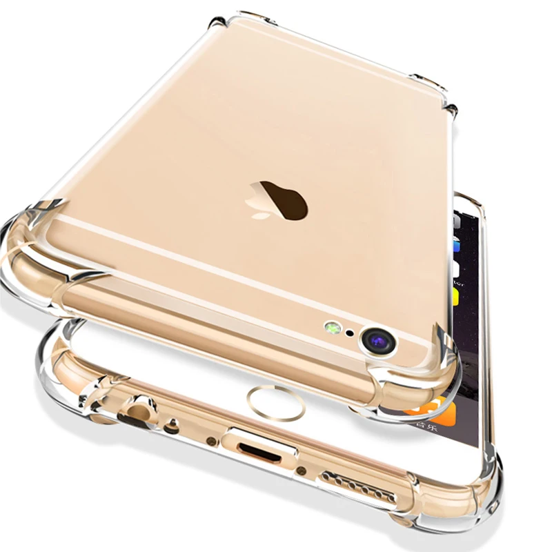 Прозрачный чехол для iPhone XR Защитный Мягкий ТПУ прозрачный телефона 6 6S Plus 7 8 X XS Max |