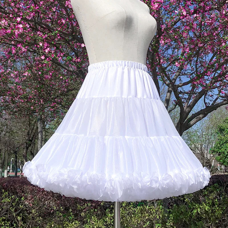 Ball Gown Underskirt Swing Short Dress Petticoat Lolita Cosplay Petticoat Ballet Tutu Skirt