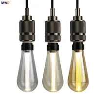 IWHD Bombillas ST64 лампочка эдисона Ampul E27 3 Вт Лофт промышленный Декор Lampara винтажная Ретро лампа Эдисона Светильник лампочка Bombilla ампула