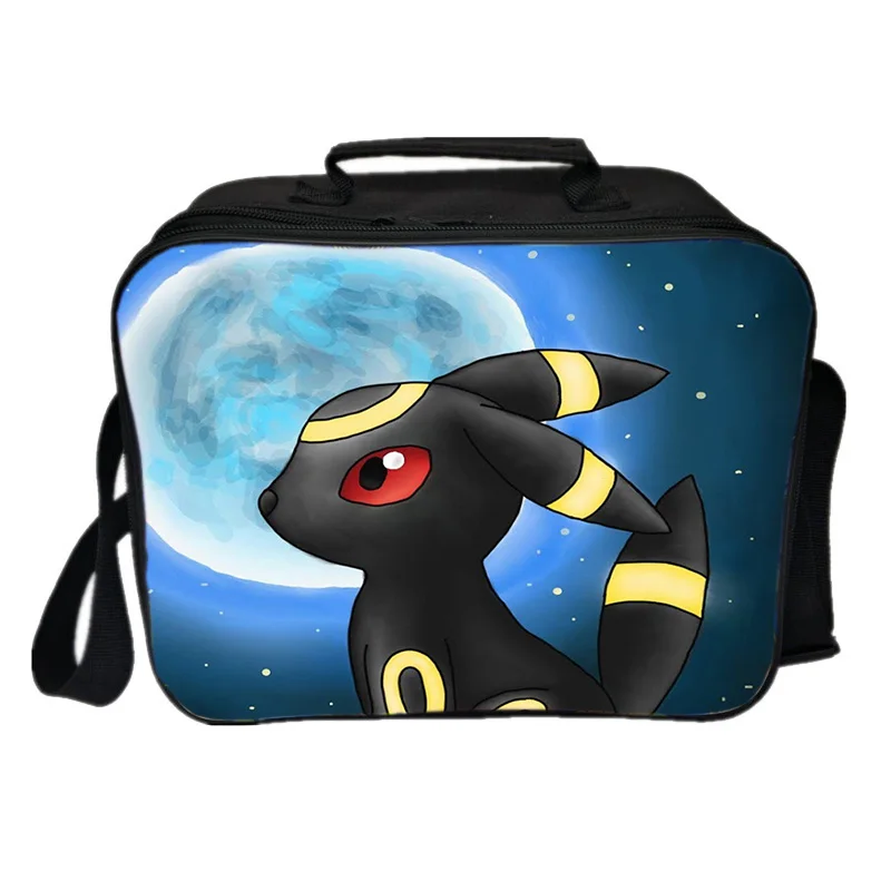Студент работник милый покемон умбреон Ланч сумка для мальчиков и девочек сумка-холодильник для бурильного замка Модное Новое пузырь со льдом повседневные сумки для ланча - Цвет: 10