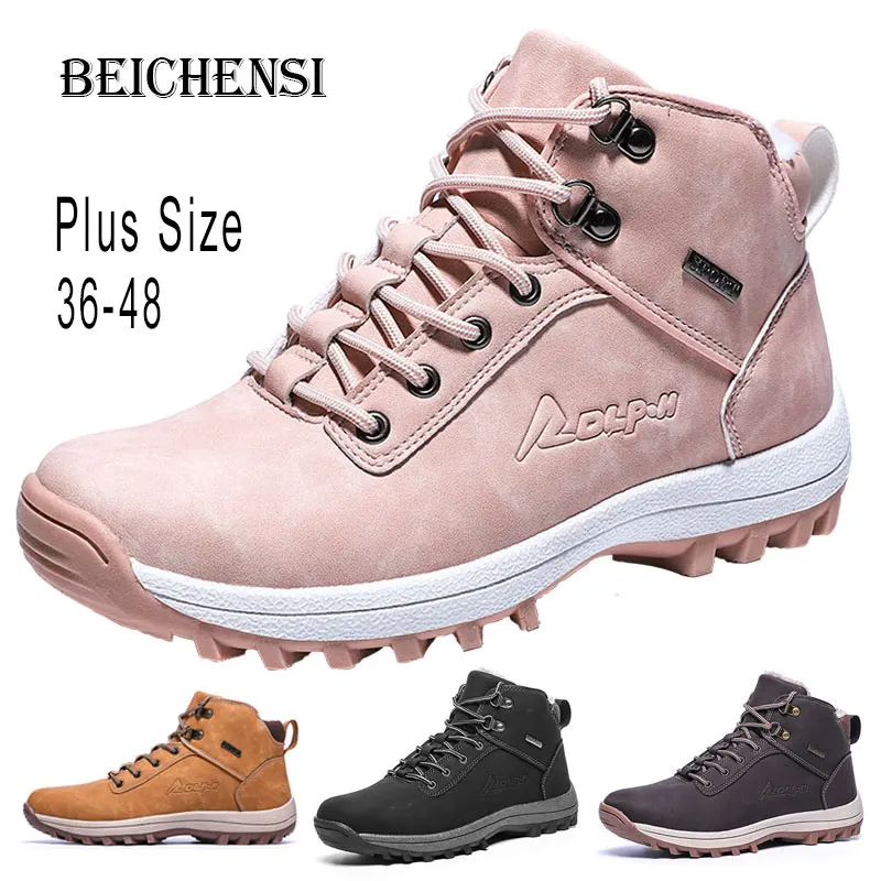 Women Winter Boots Newest Ladies Snow Solid Color Thermal Mid Calf Classical Anti-skid Casual Shoes Plus Size(36-48) | Обувь
