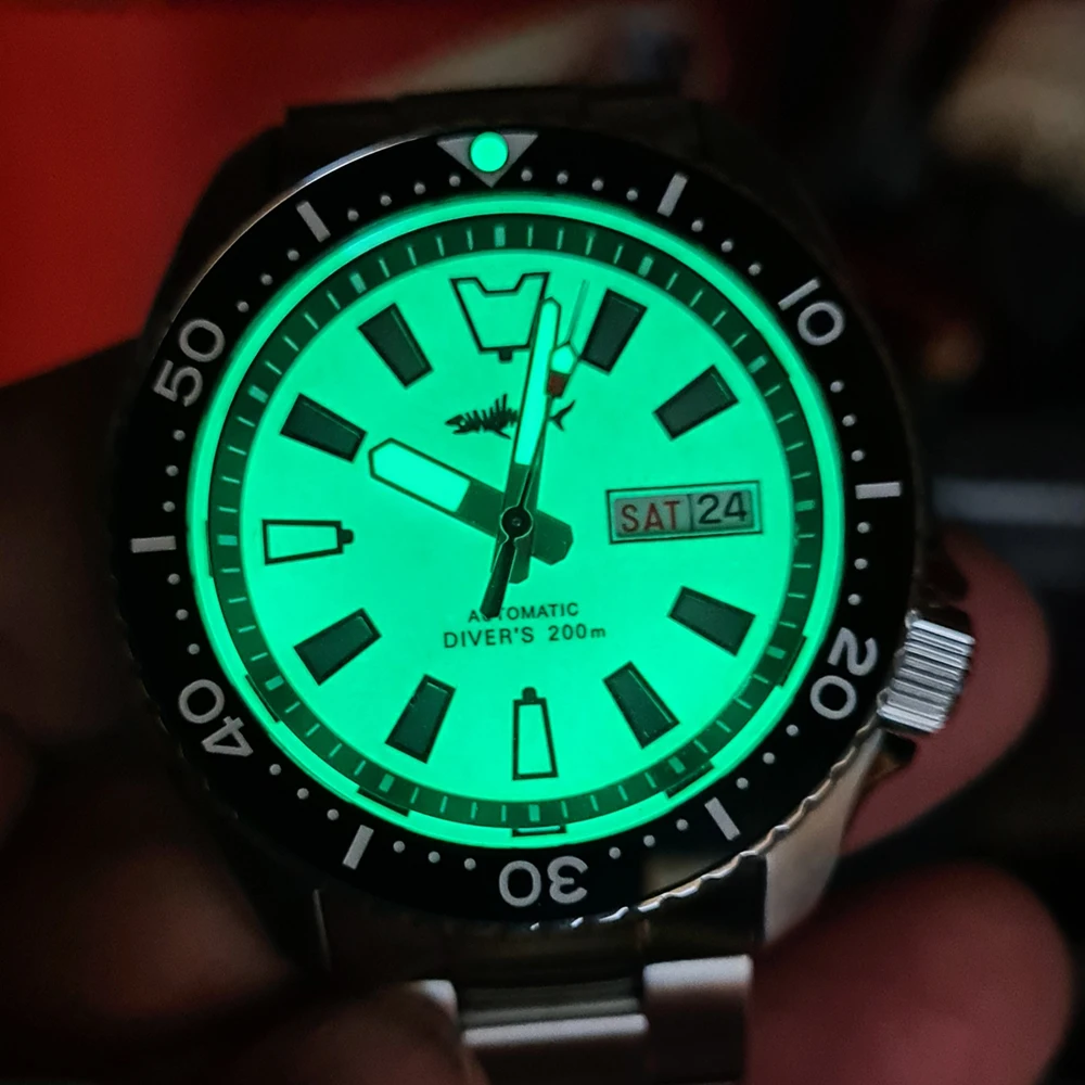 HEIMDALLR Шарки SKX007 NH36 автоматические часы Для мужчин сапфир механические Винтаж для