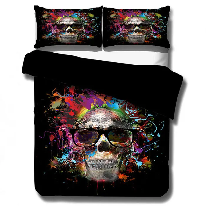 Boho постельный комплект с ловцом снов Племенной рога цветы пододеяльник