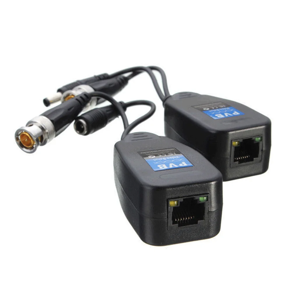 

5 Pairs CCTV Coax BNC Video Power Balun Transceiver to CAT5e 6 RJ45 Connector GV99