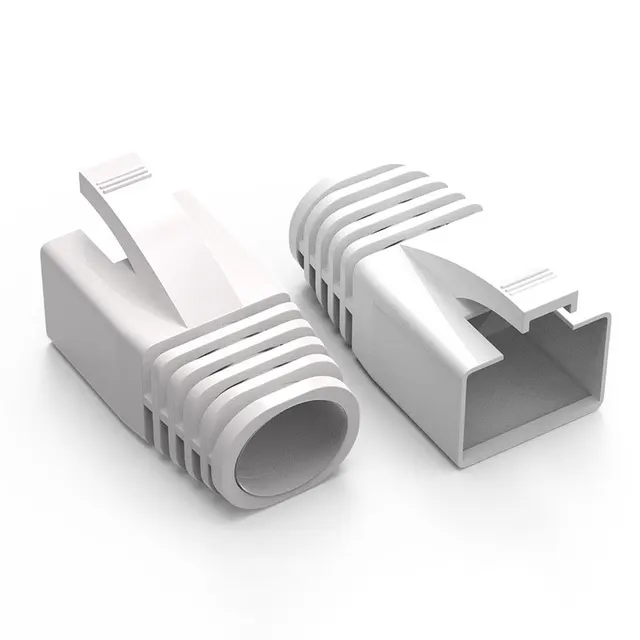 50 Connettori RJ45 | Coperture Antistrappo Per Cavi Ethernet | Compatibili Con CAT5, CAT6 | 10 Colori - Foto 4