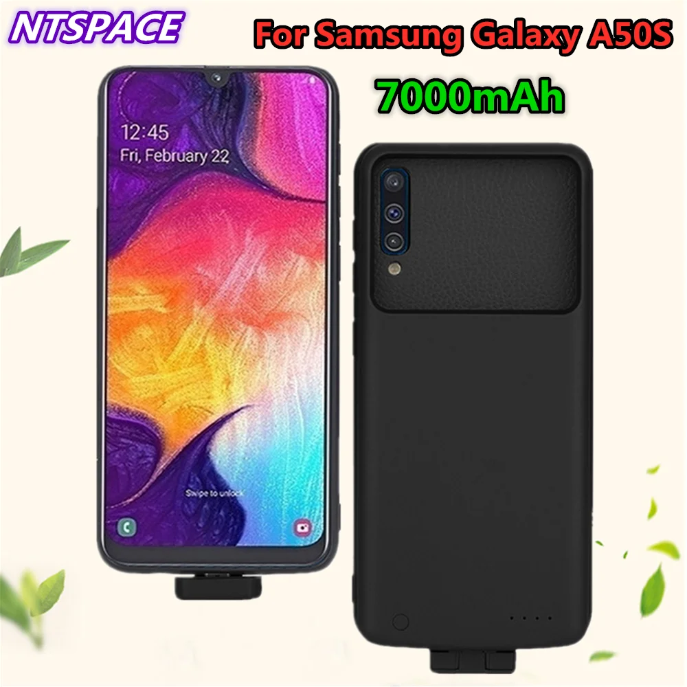 

Extended Phone Battery Power Case 7000mAh Portable Power Bank Charge Cover For Samsung Galaxy A50S Backup Battery Charging Case