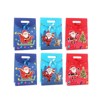 

Christmas Present Pouch Creative Lovely Unique Gift Boxes Present Bag Candy Cases Apple Boxes for Home Festival Party