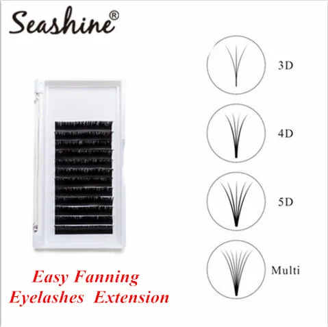 

Hand Made Seashine Individual Lashes Eyelashes Extension Easy Fans Eyelashes Extension Blooming Lashes Mink Lashes Free Shipping