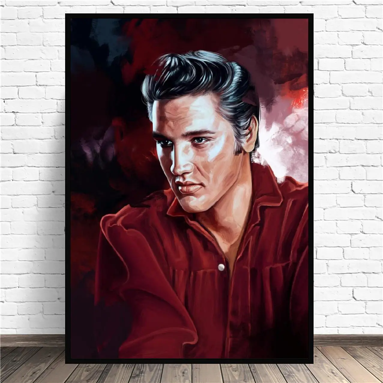 Художественный постер на холсте Elvis Music Singer домашний декор картина без рамки | Дом
