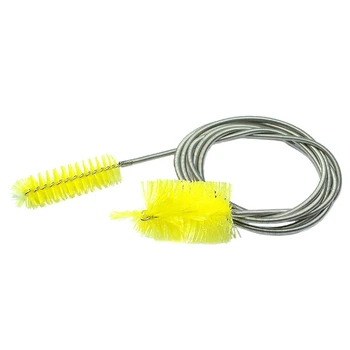 

Aquarium Water Filter Pump Pipe Air Tube Hose Spring Cleaning Brush Flexible Double External filter Wash Tool