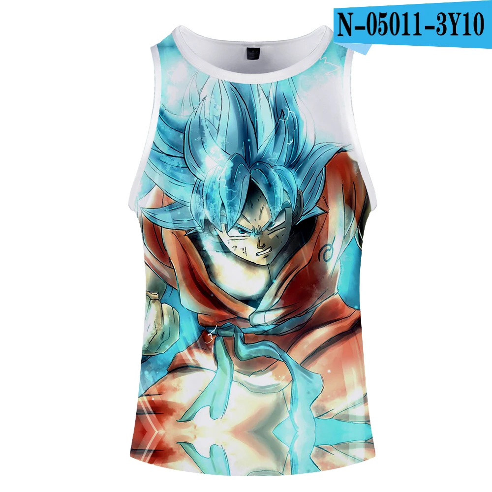 Топы на бретелях с 3D принтом Dragon Ball для женщин/мужчин, летняя крутая майка без рукавов, Горячая Распродажа, Повседневная Уличная одежда - Цвет: 1