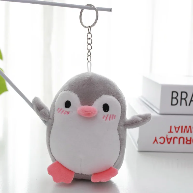 Мягкие плюшевые игрушки с животными, 40 шт./партия, 12 см,, Пингвин, маленький кулон, брелок, Свадебная вечеринка, подарки на Рождество для девочек