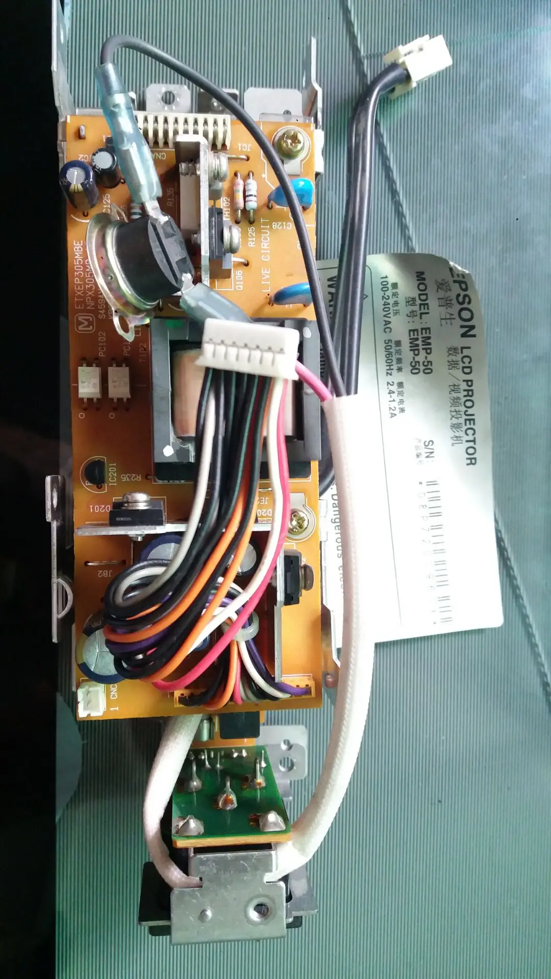 Проектор лампы балласт Питание пульт управления для EPSON EMP-51 ETXEP305MBE NPX305MB-1B |