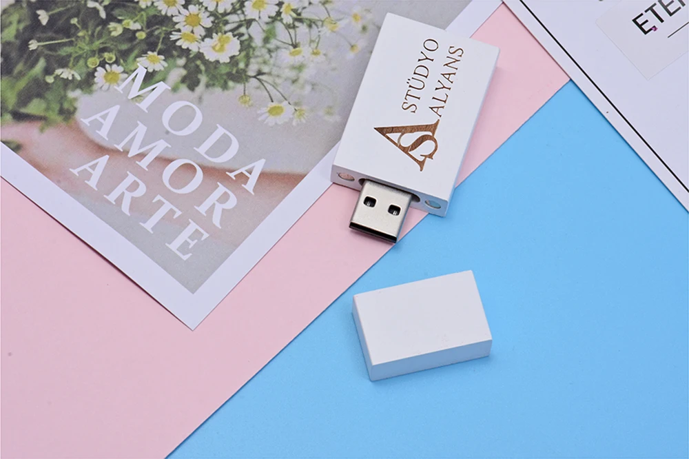 JASTER(10 шт бесплатный логотип) деревянная USB флешка Флешка Кленовая карта памяти Флешка 64 ГБ 16 ГБ 32 ГБ с логотипом на заказ 8 цветов