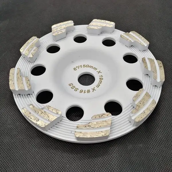 

6" inch 150mm Diamond Concrete Grinding Cup For Concrete Stone Masonry Polishing