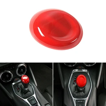 

Red Interior Gear Shift Lever Knob Head Decor Cover Trim for Chevrolet Camaro 2017+