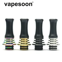 Taste Type Vape Mouthpiece 510 Drip Tip with Heat Sink Design for Atomizer Vaporizer Tank Electronic Cigarette vaporizer vg v5 xl rta atomizer electronic cigarette rebuildable tank for 510 vape mod kit e cigarettes ecig high quality