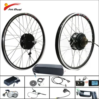 

eBIKE Conversion Kit 36v 250w Front/Rear Hub Motor Wheel Electric Bicycle Conversion Kit 20"26"700C 12A lithium battery e bike