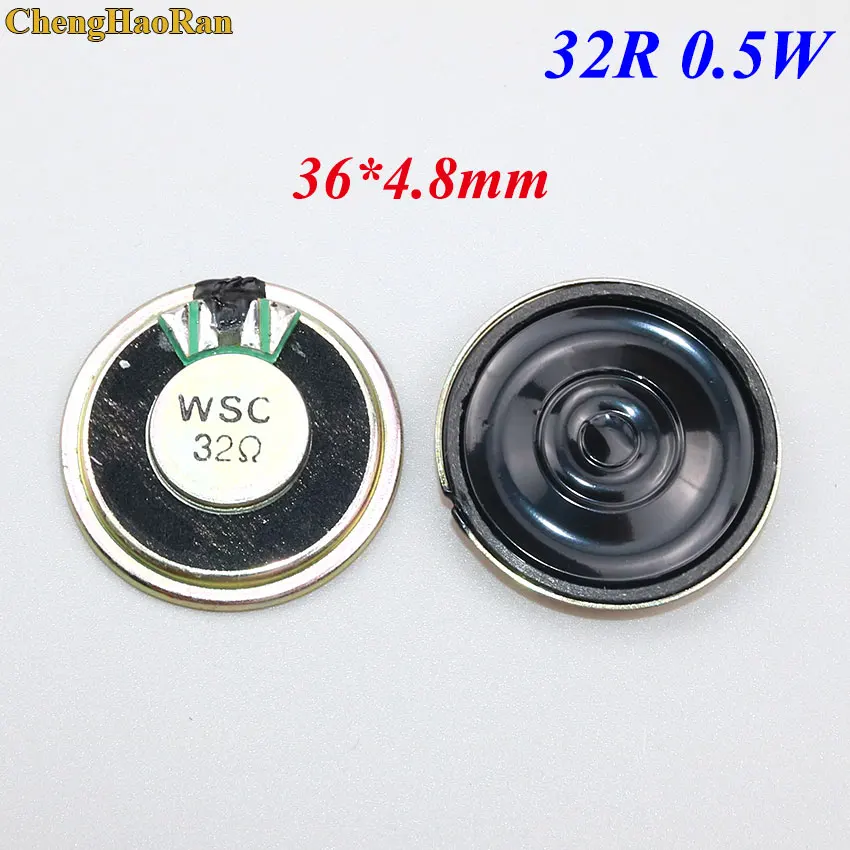 Chenghaoran 5-20Pcs Altoparlante Mini Sound Speaker 32 Ohm Euro 0.5 Watt 32R 0.5 W Altoparlante Del Corno Diametro 36 Millimetri 3.6 Centimetri Forte 