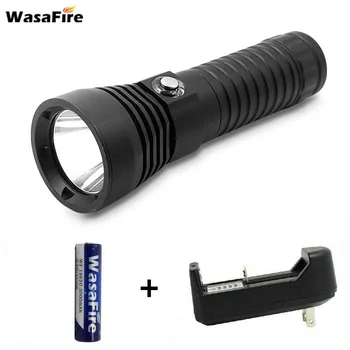 

2000 Lumen Underwater Diving Torch Lamp XM-L2 LED Dive Flashlight Hunting Light Lanterna with 18650 Battery+Charger for Diver