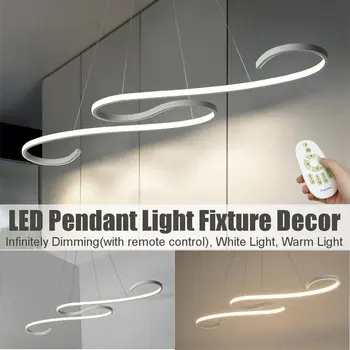 

Aluminum LED Pendant Light Dimmable Hallway Bedroom Pendant Lamp Fixture Nordic Restaurant Lighting Home Decoration 46W 85-265V