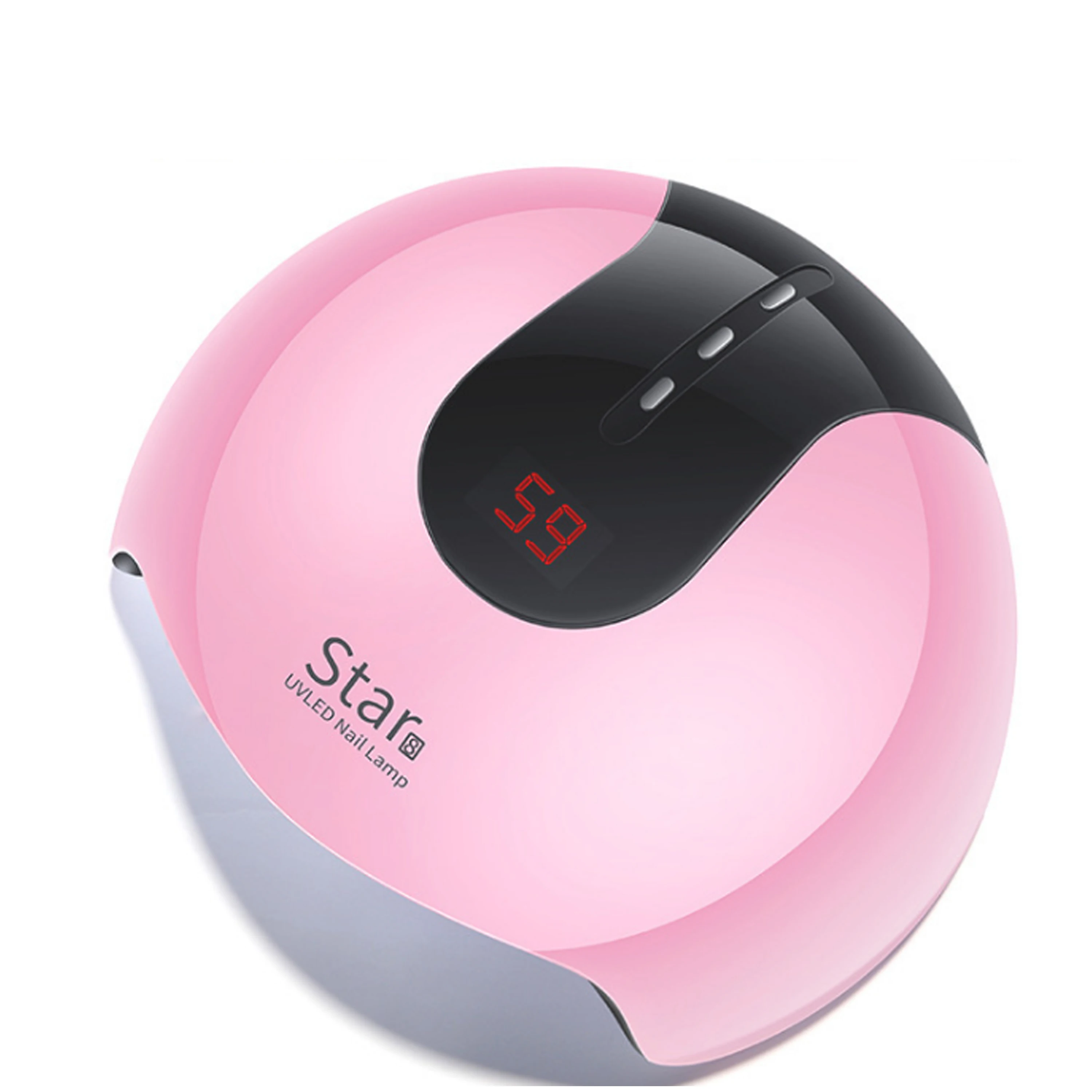 Star 8 Сушилка для ногтей Светодиодный УФ лампа 24 Вт мини-лампа с USB для маникюра ЖК-дисплей сушка все Гель-лак для ногтей инструменты для дизайна ногтей - Цвет: pink
