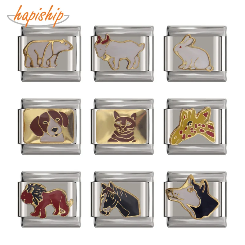 Hapiship оригинальный браслет 9 мм ширина Маргаритка животное кошка собака кролик