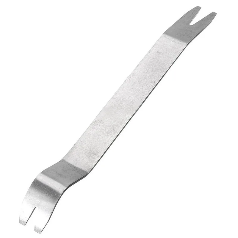 18cm Kit Trim Door Clip Panel Dash Dashboard Audio Radio Interior Repair removal Tool Metal Silver color Car Removal Pry Tool