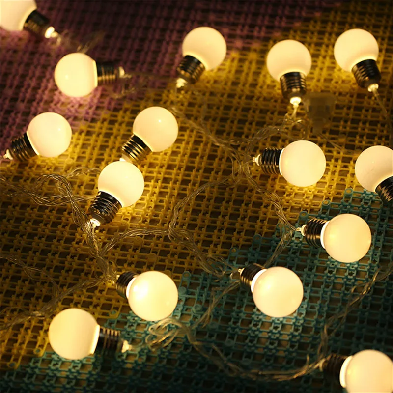 Retro G45 Globe Bulb Rope Lights Battery Operated Party Decoration Retro G45 Globe Bulb Rope Lights