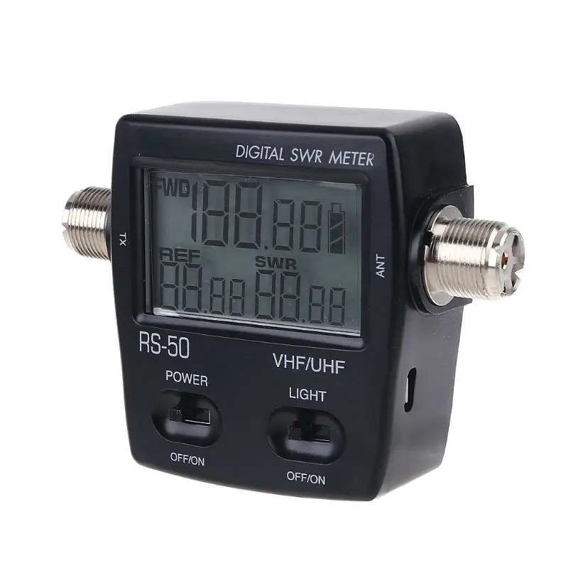 NISSEI RS-50 цифровой SWR Ватт метр 125-525 МГц UHF / VHF M Тип разъем Micro USB-DC 5 В выход для TYT Baofeng