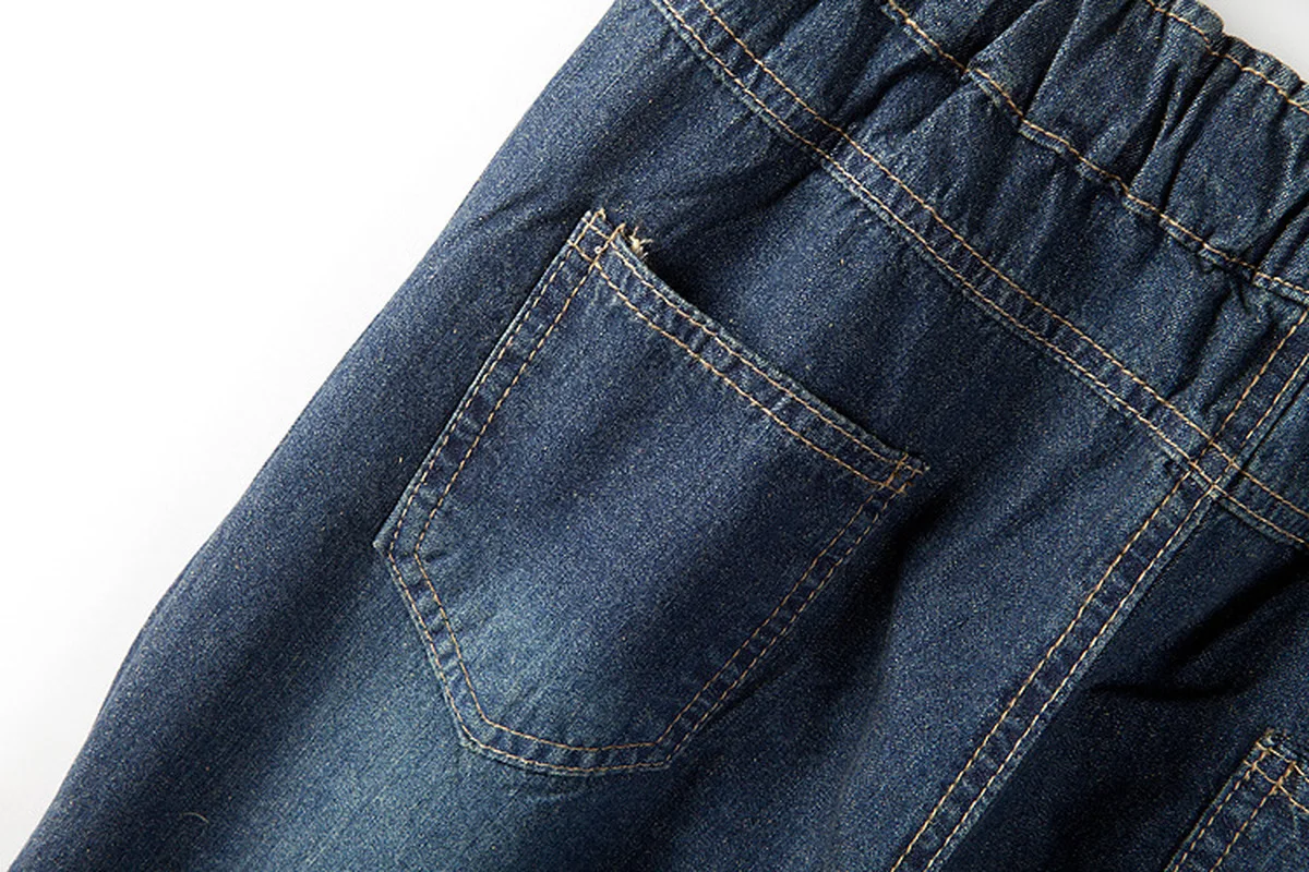 Новые поступления размера плюс, лето-осень, новые корейские женские темно-синие джинсы с вышивкой, большие размеры, женские высокие джинсы