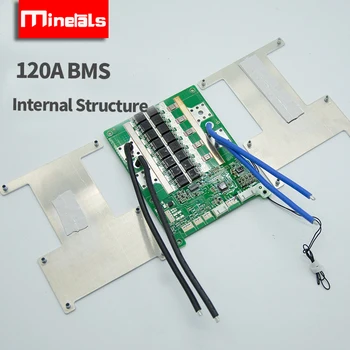 4s bms lifepo4 bluetooth con comunicación balance UART/RS485 LifePo4 60a 80a 100a 120a Placa de protección de litio inverter 2