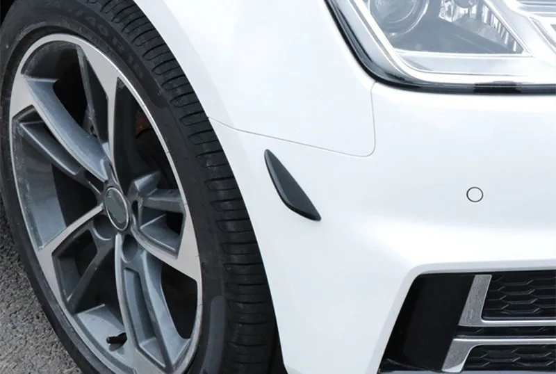 Автомобильный Стайлинг для Audi A4 B9- передний бампер спойлер воздушный нож противотуманный чехол для фар наклейки из углеродного волокна внешние аксессуары