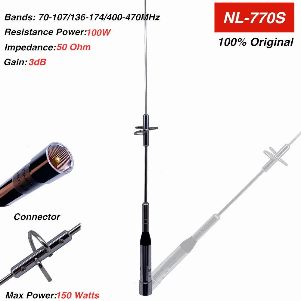 Nagoya Antena Bidireccional Nl 770s Para Coche Antena De Doble Banda Nl770s De Alta Ganancia De Potencia Para Radios De Coche Moviles Baofeng Bf 9500 Transceptor Aliexpress